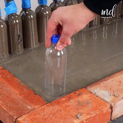 Crafting a table and chair from cement