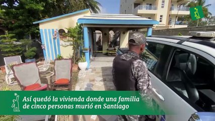 Así quedó la vivienda donde una familia de cinco personas murió en Santiago