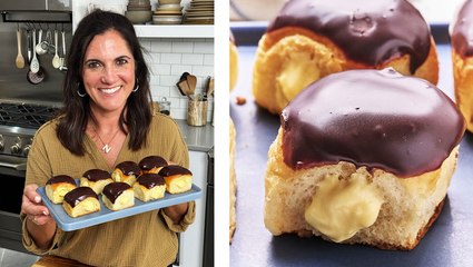 How to Make Boston Cream Pie Hawaiian Roll Donuts