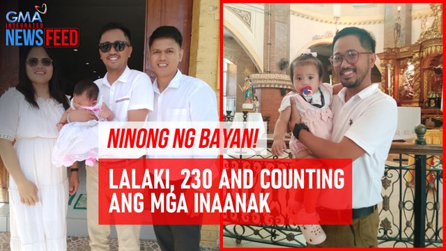 Ninong ng bayan! Lalaki, 230 and counting ang mga inaanak | GMA Integrated Newsfeed