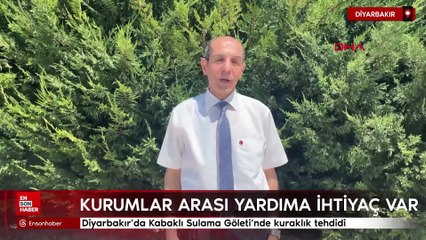 Diyarbakır’da Kabaklı Sulama Göleti’nde kuraklık tehdidi