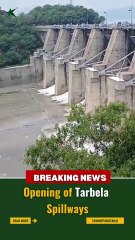 Tarbela Dam Spillway are opened #TarbelaLake #Wasa #BreakingNews #tawarePakistan