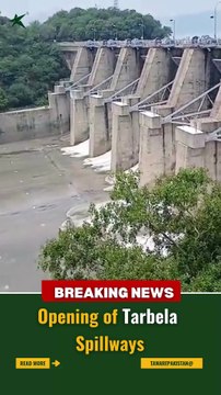 Tarbela Dam Spillway are opened #TarbelaLake #Wasa #BreakingNews #tawarePakistan