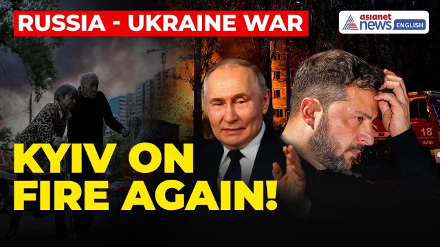 Russia Drone Attacks Kyiv of Ukraine | 14 Injured, Explosions Hit Metro, City on Fire