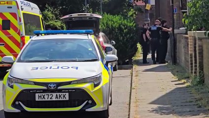 Large police presence in Cumberland Street as they force entry to property