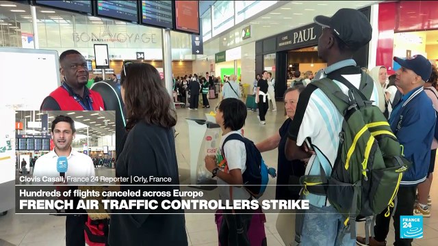 Travel chaos worsens as French air traffic controllers continue strike