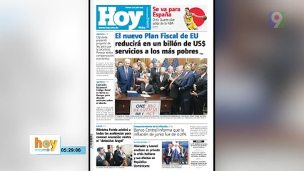 Titulares prensa dominicana viernes 04 de julio 2025 | Hoy Mismo