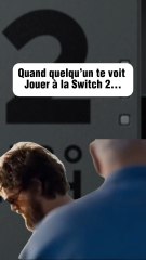 Quand quelqu’un t’observe en train de jouer à la Switch 2 🤣…#jeuxvideo #switch2 #nintendo