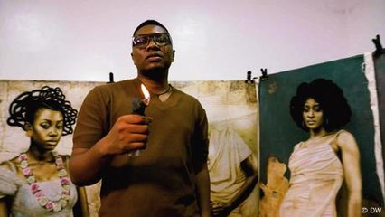 The Nigerian pyro-artist Alex Idoko