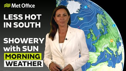 Met Office Morning Weather Forecast 02/07/2025 - Brighter in the west