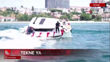 İstanbul Silivri’de gazetecilerin bulunduğu tekne yan yattı