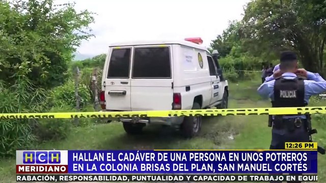 Putrefacto hallan cadáver de una persona en potrero de San Manuel, Cortés