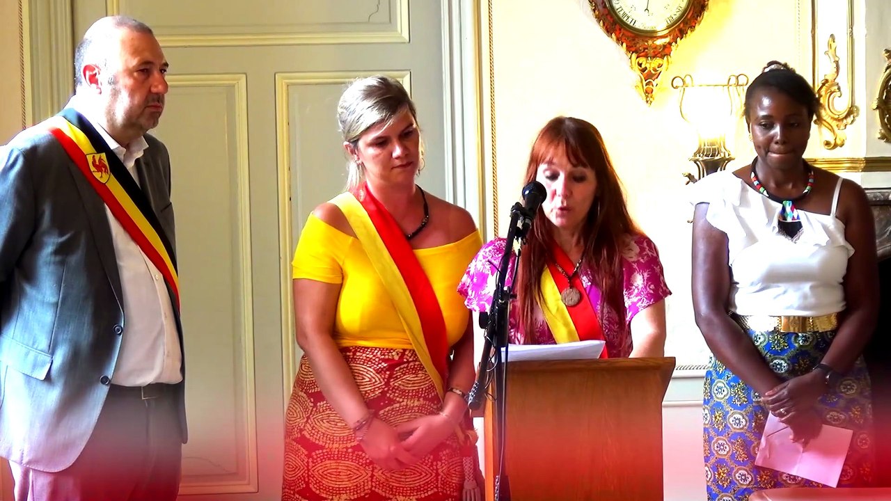 HUY - discours d'Élise DELEUZE ainsi que de Jonida SHALJANI  - Commémoration de l indépendance du Congo