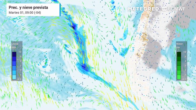 A contar del miércoles 02 de julio fuertes lluvias en la Región de Los Lagos, Chile