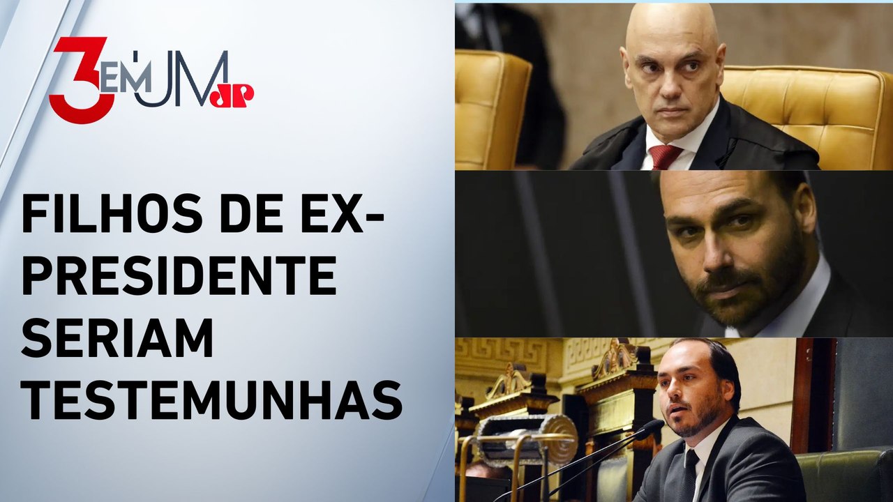 Moraes cancela depoimentos de Carlos e Eduardo Bolsonaro no inquérito sobre trama golpista