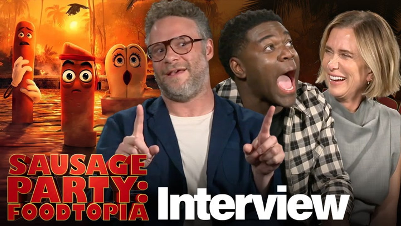 Seth Rogen, Kristen Wiig & Sam Richardson Talk Eddie Murphy, 'Sausage Party' S*x Noises And More