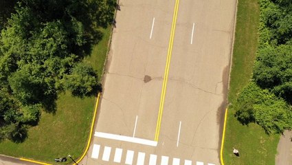 Aerial video of of 'lane splitting' in Minnesota