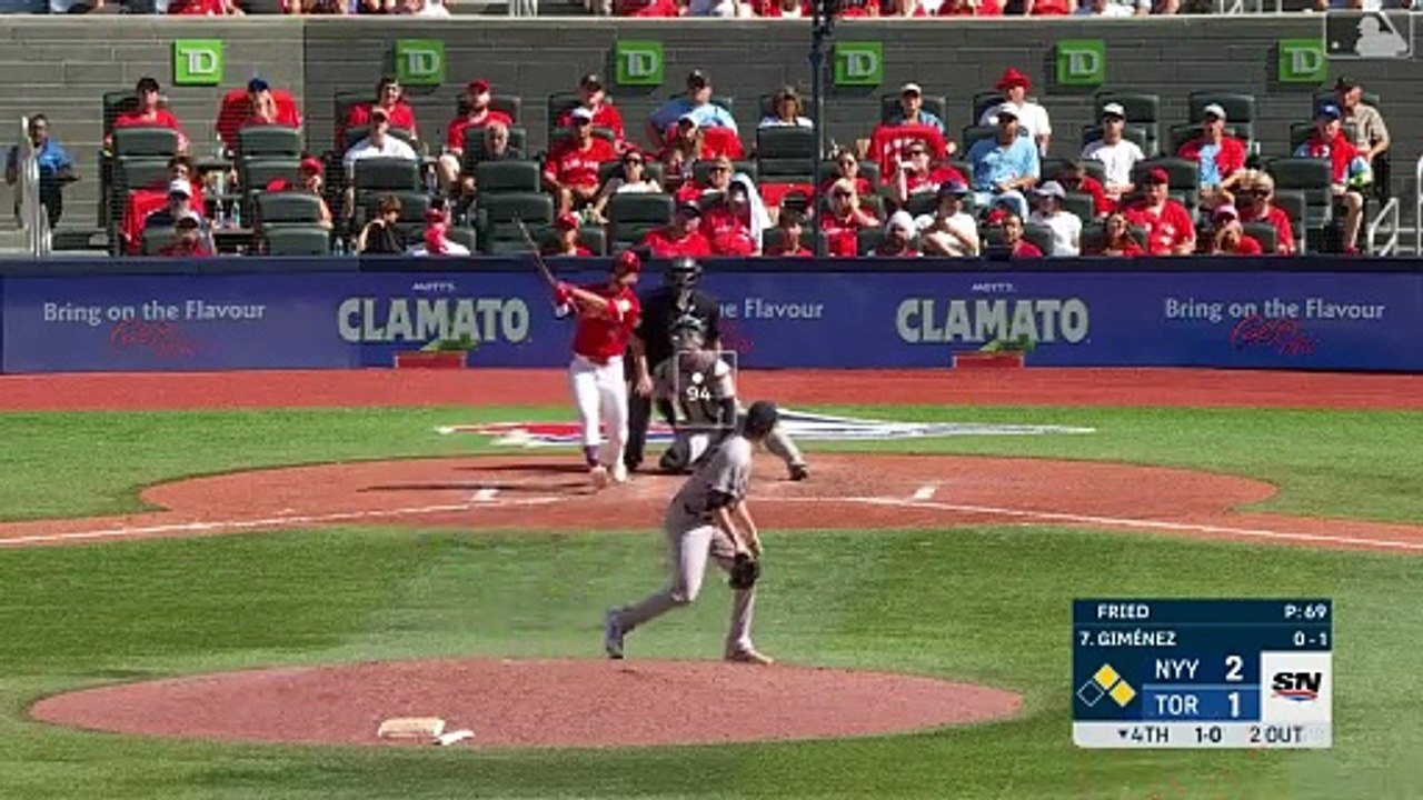 Andrés Giménez conecta jonrón de tres carreras