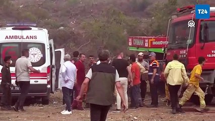 Bilecik'te çıkan orman yangınına müdahale ediliyor