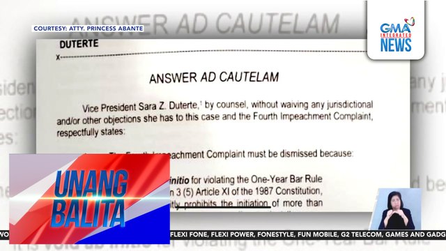 Rep. Chel Diokno – Posibleng patibong ang hinihinging certification ng Senado sa Kamara na gusto pang ituloy ng 20th Congress ang impeachment vs. VP Duterte | Unang Balita