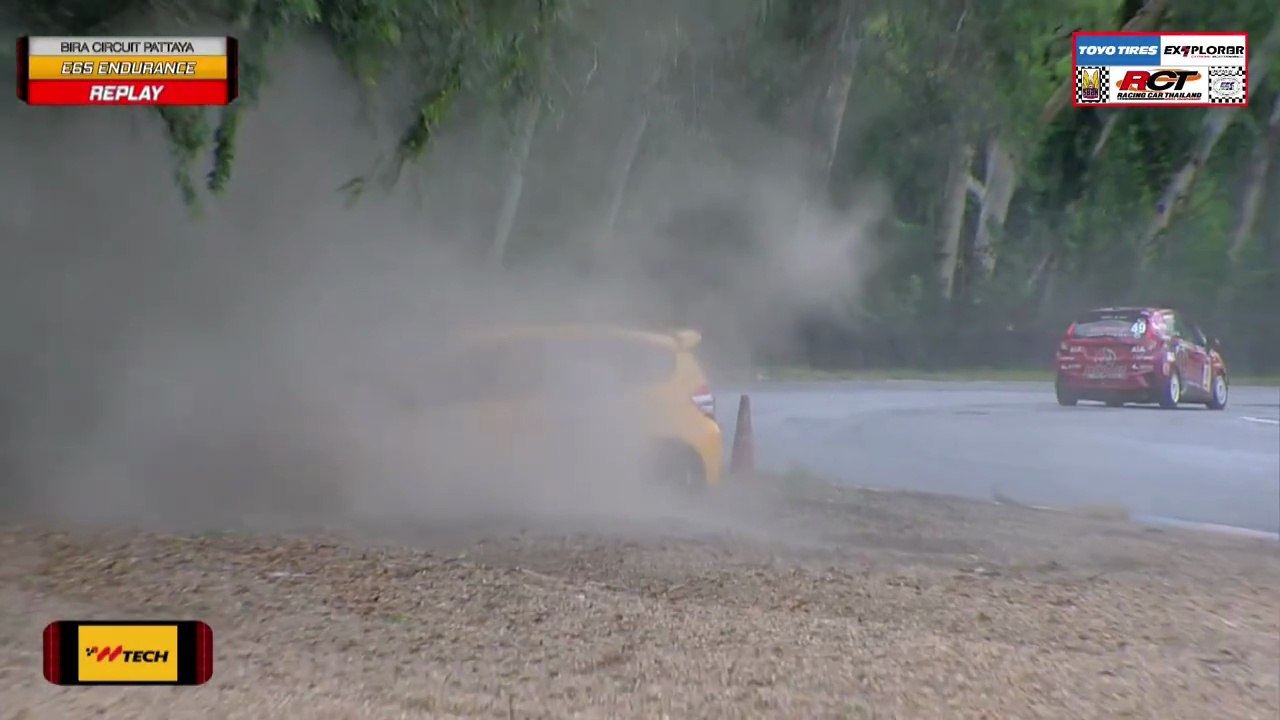 Racing Car Thailand E65 2025 Bira 2 Sawangwong Big Crash