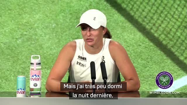 Wimbledon - Swiatek : Quand vous avez le soleil en pleine tête à 5 heures du matin...