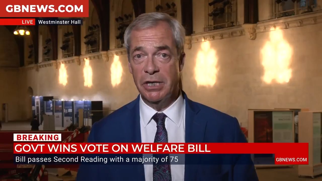 Nigel Farage: Labour is in 'big trouble' after benefits bill victory