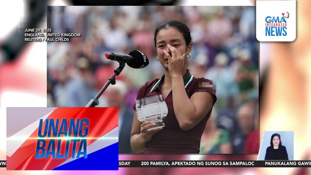 Filipino tennis ace Alex Eala, bigo sa kaniyang Wimbledon debut kontra kay defending champion Barbora Krejcikova | Unang Balita
