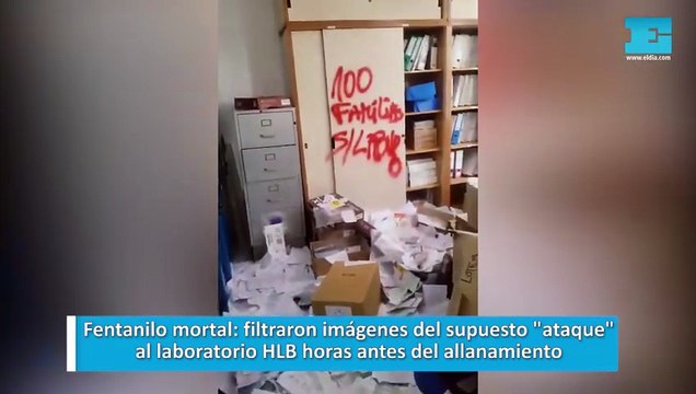 Fentanilo mortal: filtraron imágenes del supuesto ataque al laboratorio HLB horas antes del allanamiento