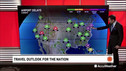 Thunderstorms lead to major flight delays on the East Coast