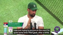 'I should be happy' - Djokovic on first-round win at Wimbledon
