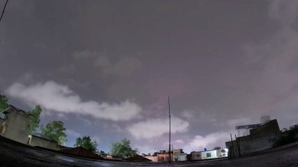 Night and Thunder Storm Time Lapse