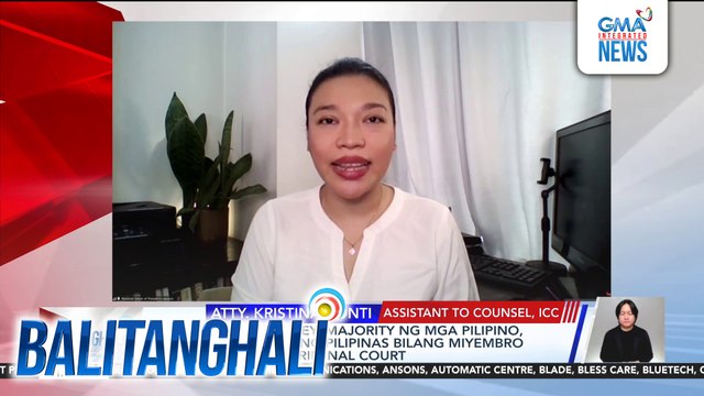 Panayam kay Atty. Kristina Conti, Assistant to Counsel, ICC | Balitanghali