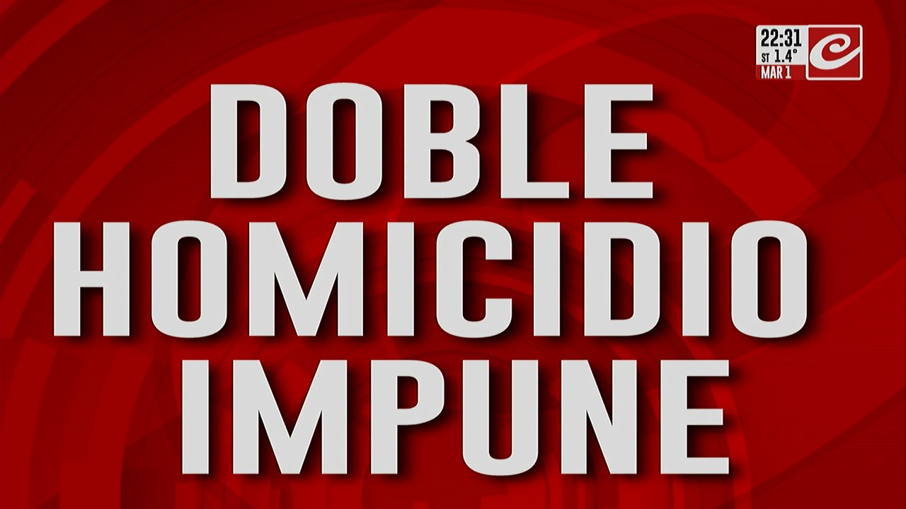 Doble homicidio impune