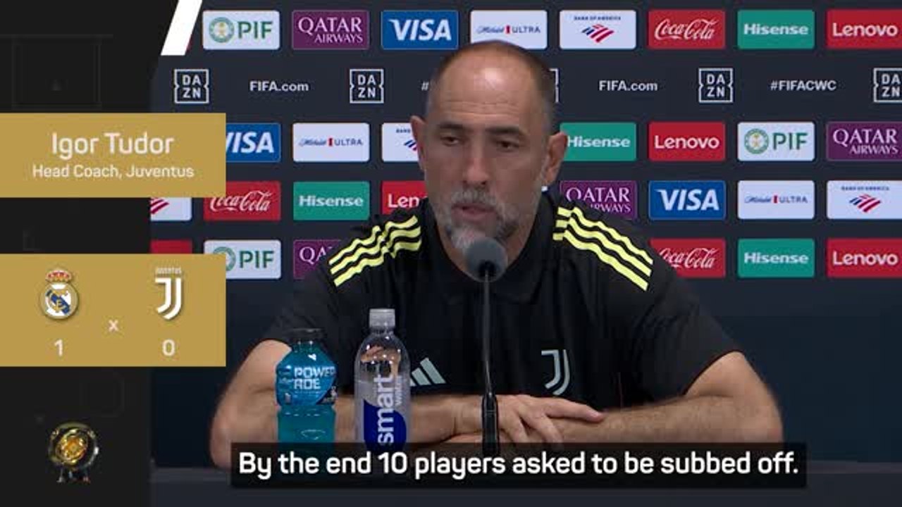 10 Juventus players wanted to be subbed in the Miami heat - Tudor