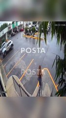 Mujer salva su vida por centímetros: camioneta casi la atropella en Carretera Nacional