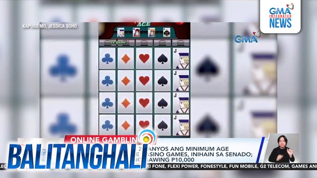 Panukalang gawing 21-anyos ang minimum age ng bettors sa online casino games, inihain sa Senado; minimum bet, planong gawing P10,000 | Balitanghali