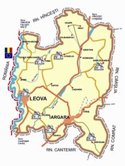 Map of Leova District. Peta Raion Leova. Leova District Map. Map of District of Leova. District of Leova map. Harta raionului Leova. Carte du raion de Leova. Mapa do distrito de Leova. Mapa del distrito de Leova. Mappa del distretto di Leova. レオバ地区の地図