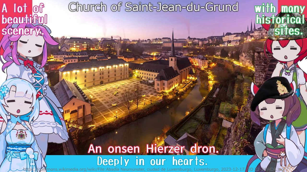 Luxembourg National Anthem "Ons Hemecht - Our Homeland" Luxembourgish Chorus (NEUTRINO) / English Subtitles