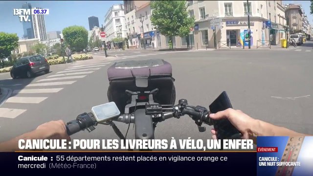Il y a des propositions de courses qui dépassent les 10km, sous plus de 40°C : les syndicats réclament des mesures concrètes pour les livreurs à vélo en pleine canicule