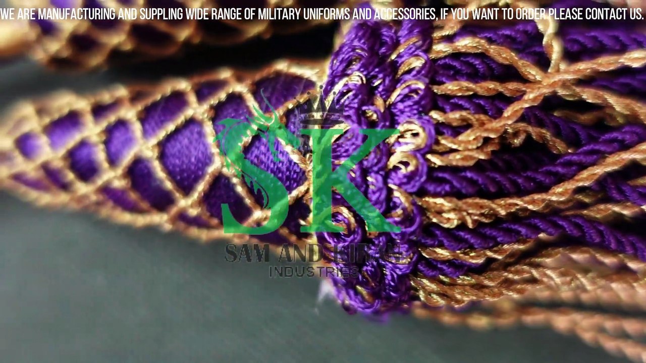 purple & Gold Bishop Tassel Liturgical Cord, Cincture Cord, Ceremonial Cord in Purple & Gold