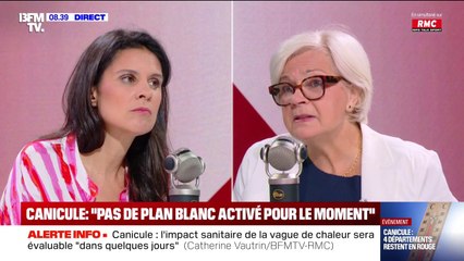 Canicule: "Nous étions prêts, mais à ce stade nous n'avons pas eu à activer de plan blanc", indique Catherine Vautrin (ministre de la Santé)