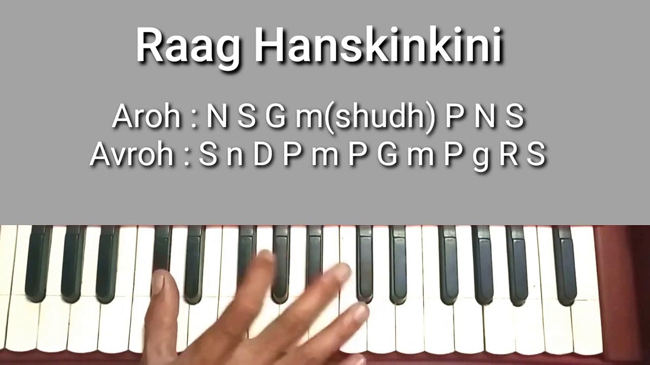 Raag Hans Kinkini | Learn on Harmonium | Aroh, Avroh, Pakad & Notes Tutorial