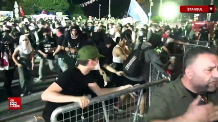 Saraçhane mitinginin ardından arbede çıktı