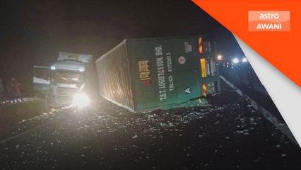 Dua maut pacuan empat roda rempuh lori baja di Kuala Kangsar