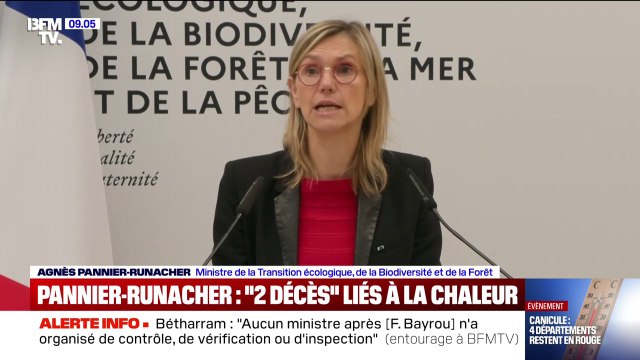 Canicule: la ministre de la Transition écologique annonce deux décès liés à la chaleur