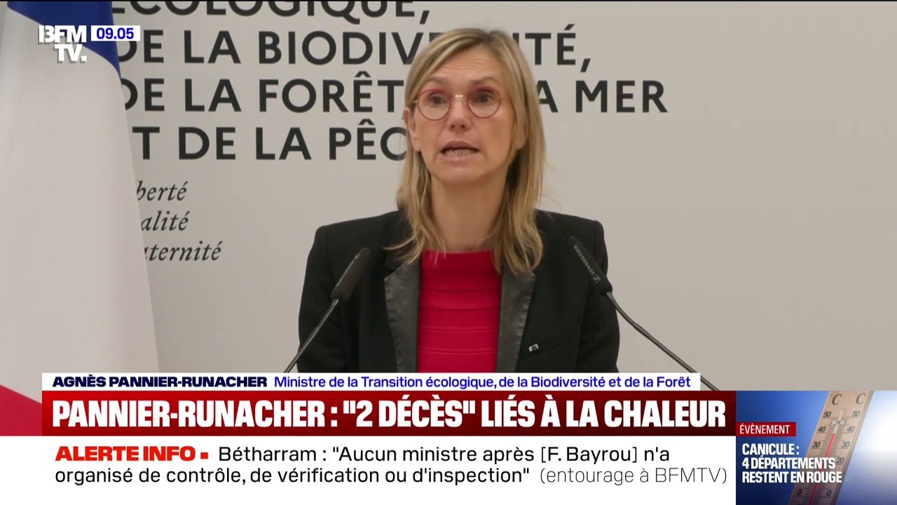 Canicule: la ministre de la Transition écologique annonce "deux décès" liés à la chaleur