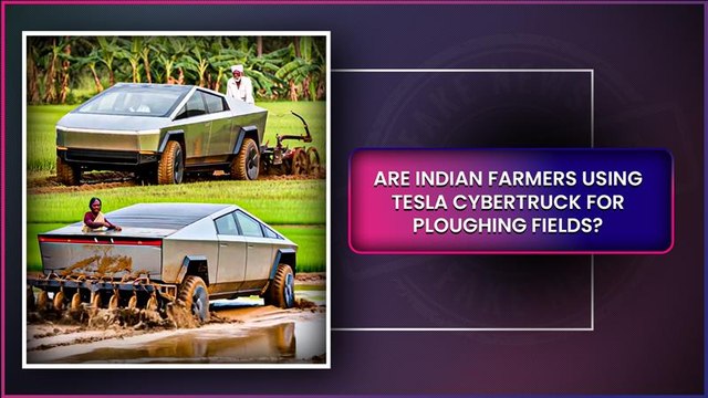 Is Tesla Cybertruck Being Used For Ploughing Fields In India? Netizens Fall For AI-Generated Video