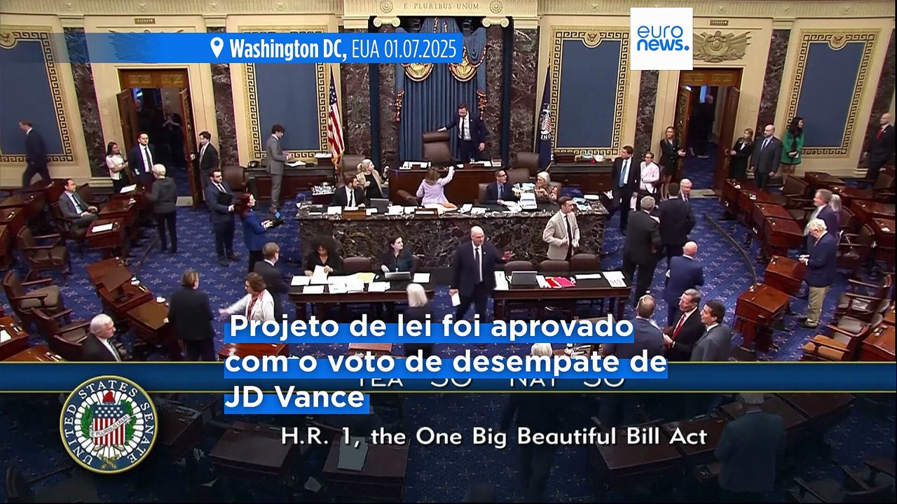 Senado dos EUA aprova projeto de lei de Trump sobre impostos e cortes após uma sessão turbulenta