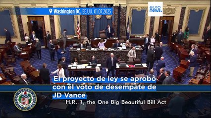 El Senado de EE.UU. aprueba por un estrecho margen la controvertida ley fiscal de Trump